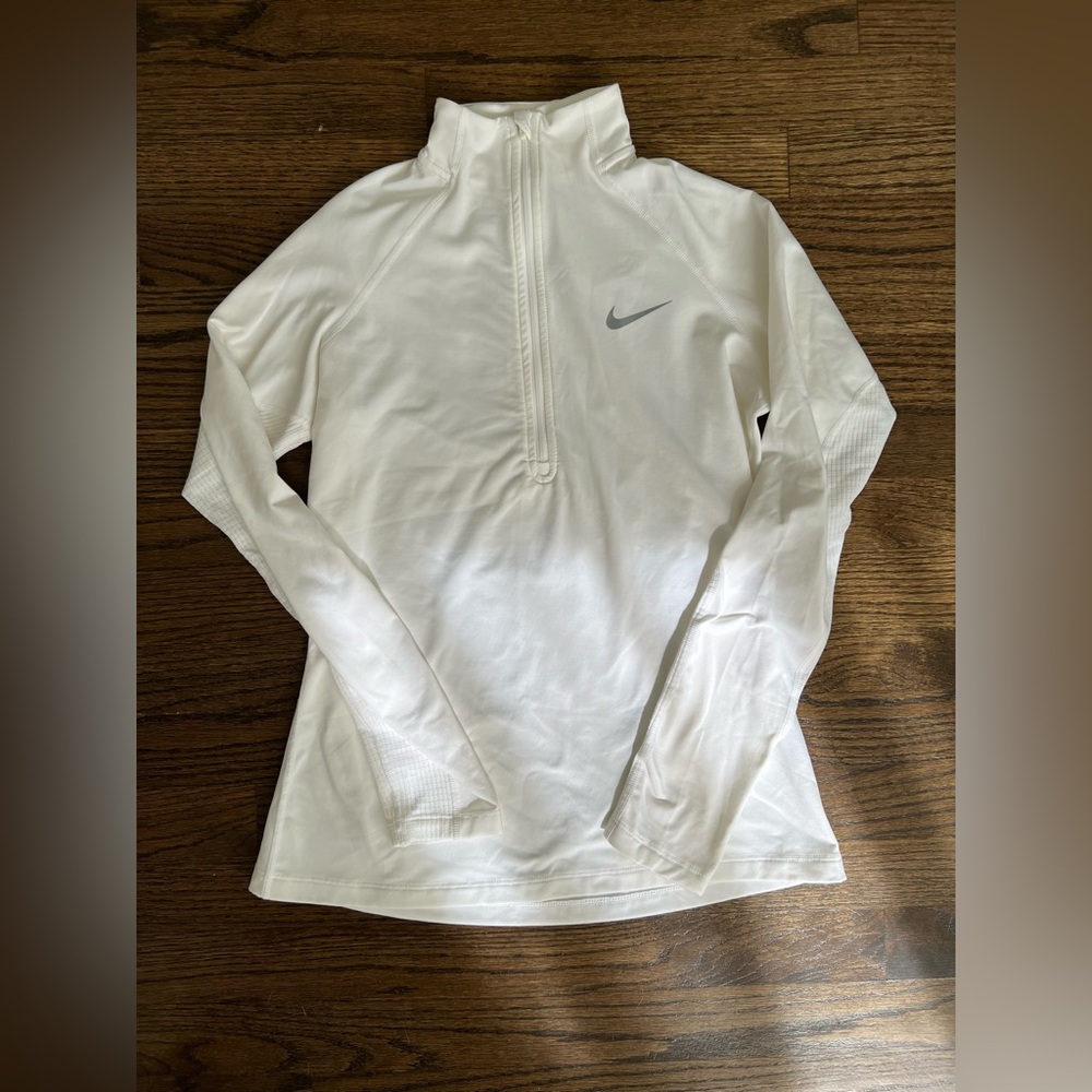 Nike | Dry Fit Quarter Zip | White | Small